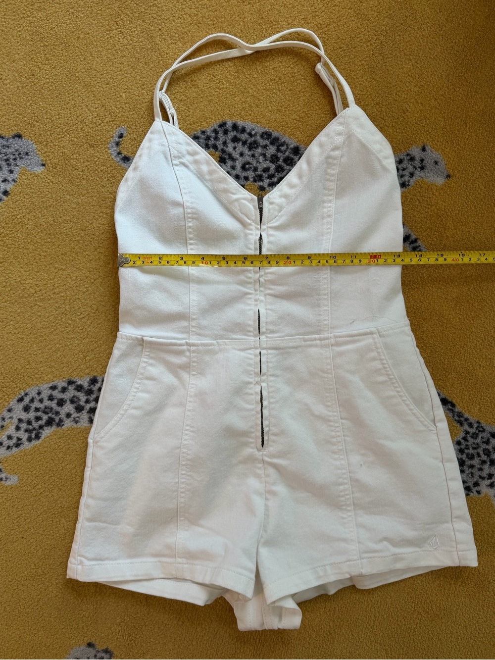 Volcom White Denim Romper - Picture 4 of 6